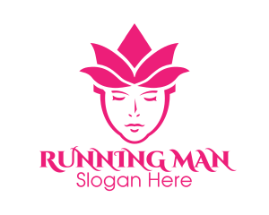 Decorative - Pink Tulip Woman logo design