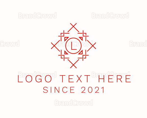 Tribal Decoration Flooring Logo