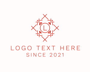 Weaving - Tribal Decoration Flooring logo design