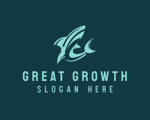 Shark Aquarium Seafood  logo design