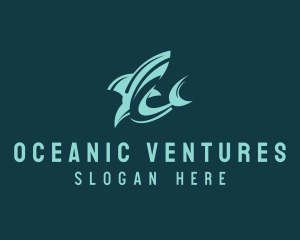 Shark Aquarium Seafood  logo design