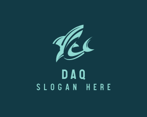 Hammerhead - Shark Aquarium Seafood logo design