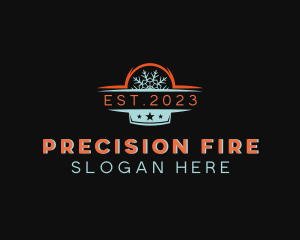 Hvac Fire Ice logo design