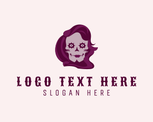 Avatar - Scary Skull Halloween logo design