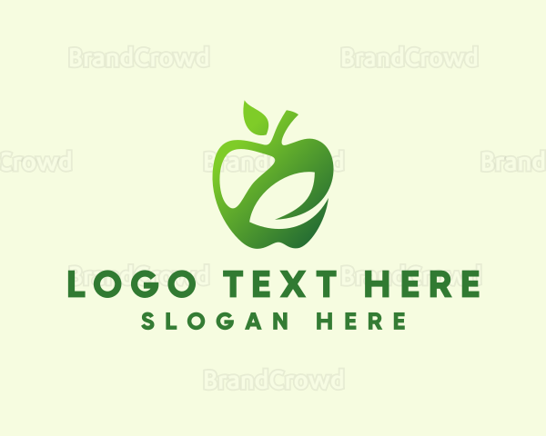 Organic Apple Leaf Logo