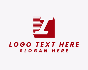 Negative Space - Fast Shipping Letter I logo design