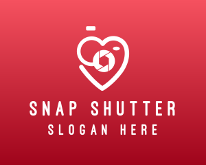 Shutter - Shutter Heart Camera logo design