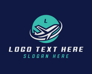 Airplane Logistics Shipper Logo