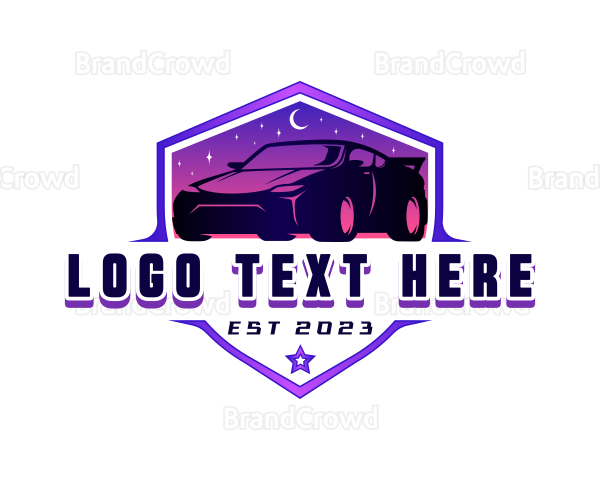 Night Drive Car Logo
