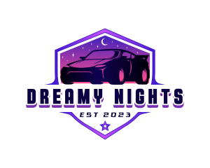 Night Drive Car logo design