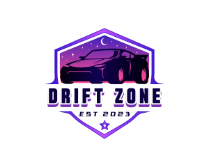 Drifting - Night Drive Car logo design