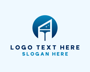 Squeegee - Shiny Squeegee Cleaning Tool logo design