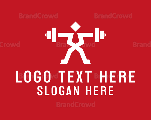 Fitness Gym Weightlifter Logo