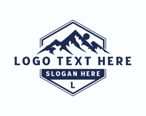 Outdoor - Mountain Peak Summit logo design