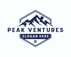 Everest - Mountain Peak Summit logo design