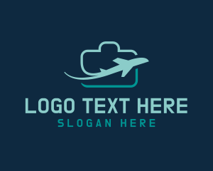 Plane - Airplane Travel Luggage Flight logo design