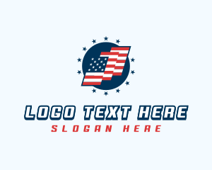 American National Flag Logo