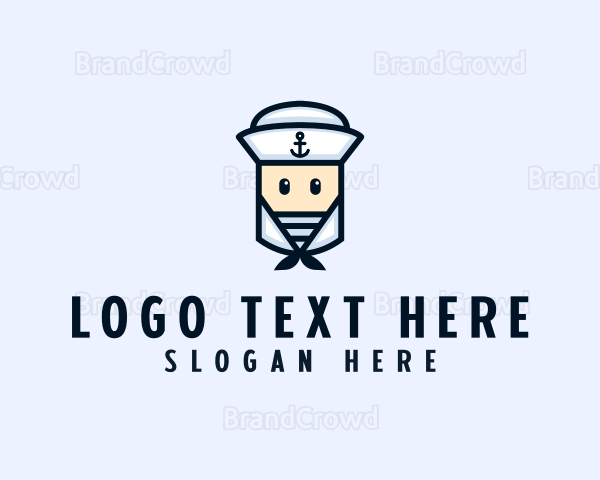 Cute Navy Sailor Logo