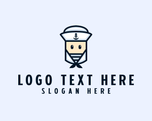 Marine - Cute Navy Sailor logo design