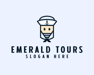 Navy Sailor Travel Tour logo design