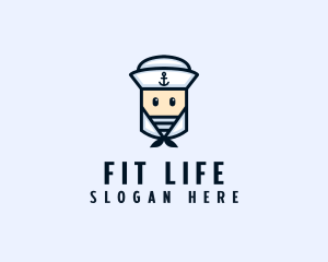 Seaman - Cute Navy Sailor logo design
