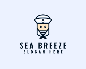 Sailor - Cute Navy Sailor logo design