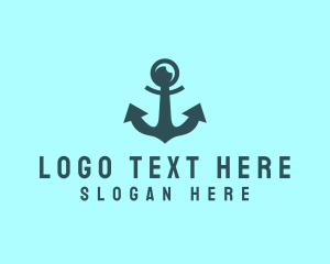 Freehand - Naval  Anchor Captain logo design