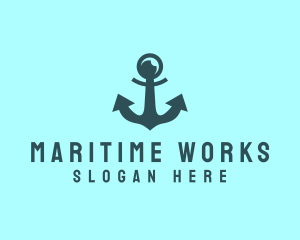 Naval  Anchor Captain logo design