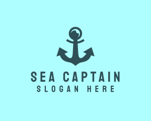 Naval  Anchor Captain logo design
