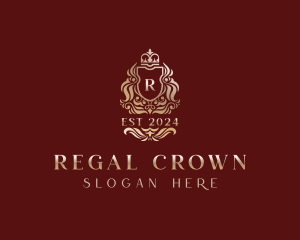 Regal Crown Shield logo design