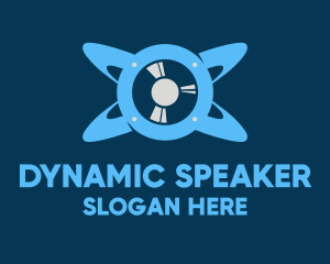 Speaker - Sound Speaker Orbit logo design