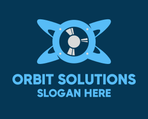 Sound Speaker Orbit logo design