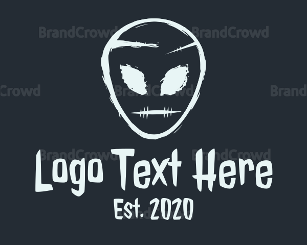 Scary Alien Head Logo