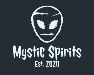 Supernatural - Scary Alien Head logo design