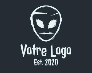 Supernatural - Scary Alien Head logo design