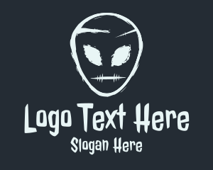 Scary Alien Head Logo