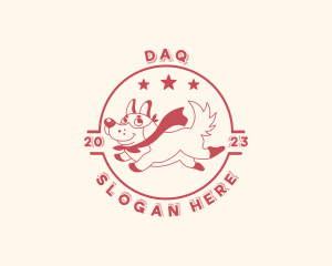 Veterinary - Superhero Dog Pet logo design