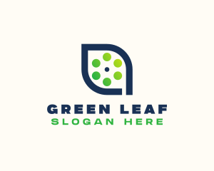 Simple Leaf Reel logo design