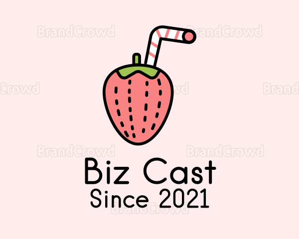 Fresh Strawberry Juice Logo