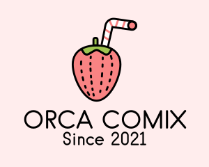 Fresh - Fresh Strawberry Juice logo design