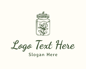 Fermentation - Bottle Plant Jar logo design