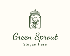 Bottle Plant Jar logo design