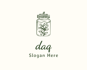 Fermentation - Bottle Plant Jar logo design