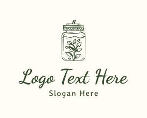 Herbs - Bottle Plant Jar logo design