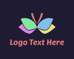 Butterfly - Colorful Butterfly Wings logo design