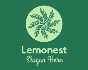 Vegetarian - Leaf Vines Pattern logo design