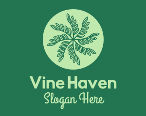 Leaf Vines Pattern  logo design