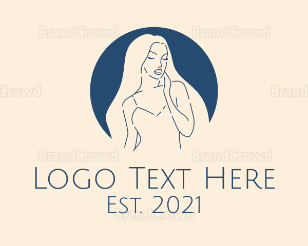 Minimalist Beautiful Woman Logo