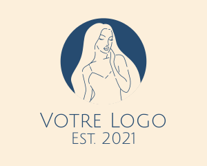 Girl - Minimalist Beautiful Woman logo design