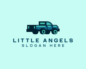 Pickup Truck Delivery Distribution Logo